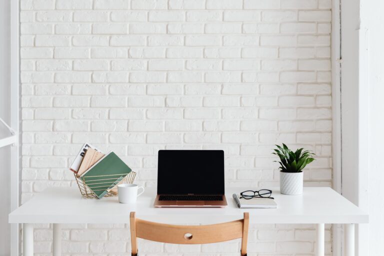 Virtual assistant desk setup – Carina Litten, UK-based business support